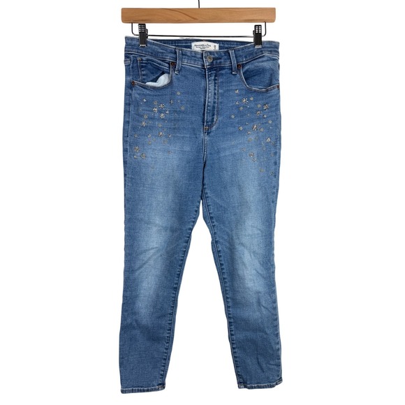 Abercrombie & Fitch Denim - Abercrombie & Fitch Super Skinny Ankle‎ High Rise Jeans size 28/6s Blue